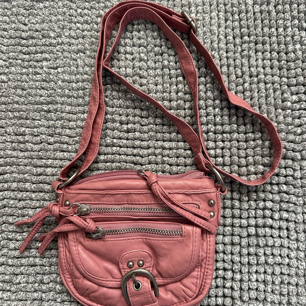Mudd Pink Mini Crossbody Purse